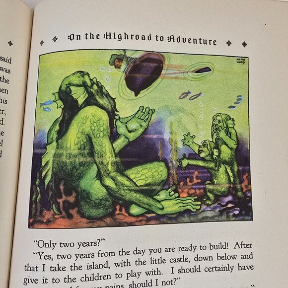 Book Trails Set 1928 Child Development Red Embossed Cover Colorful Illustrations - Picture 11 of 16